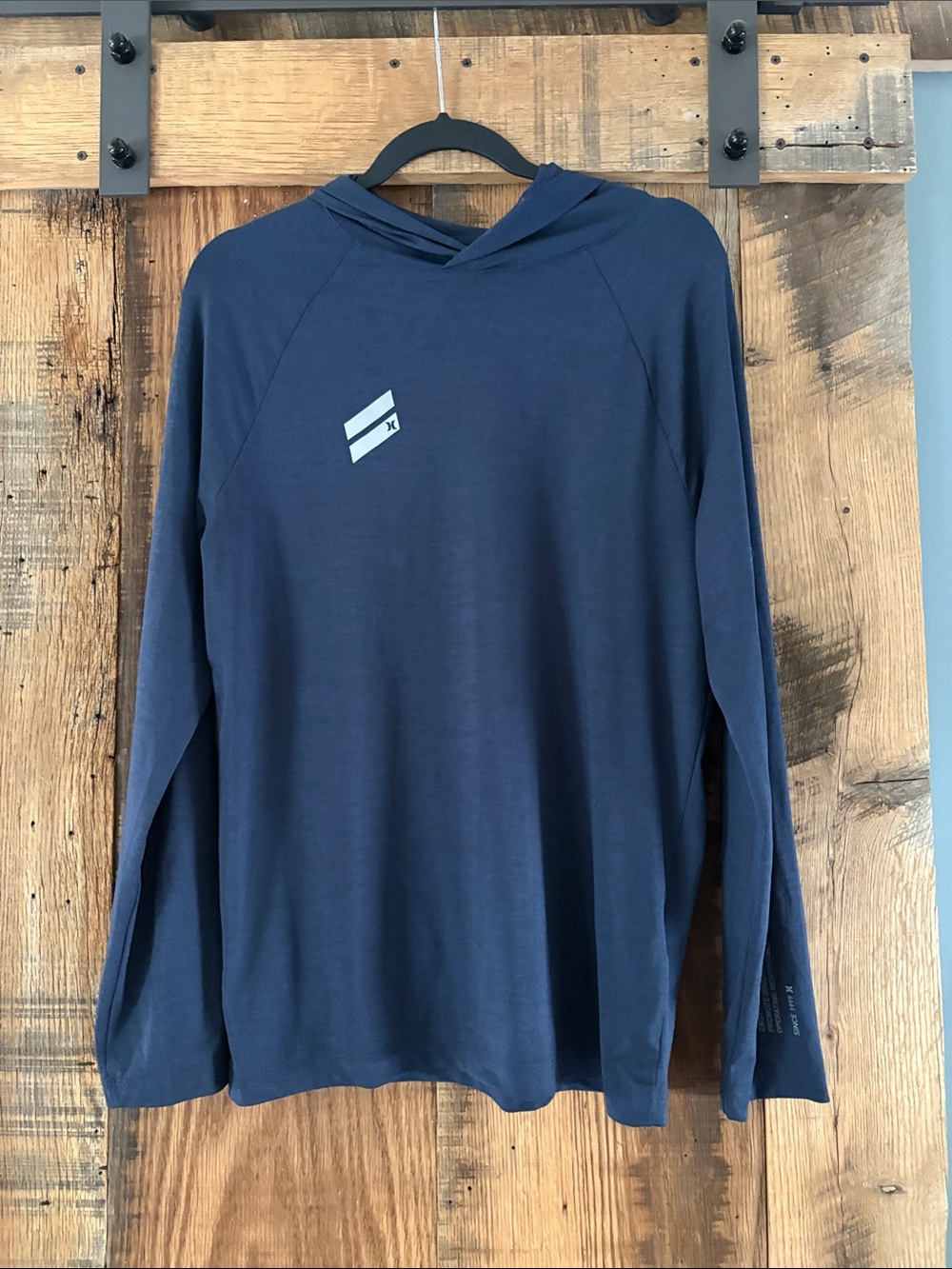 Hurley Navy Hooded Long-Sleeve Pullover
